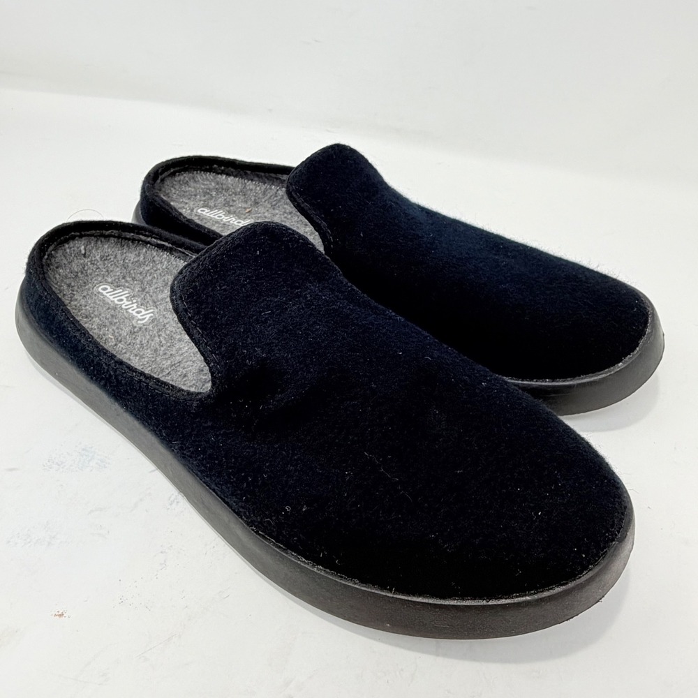 Allbirds Wool Lounger Mules Natural Black Womens 11  Slip On Shoes